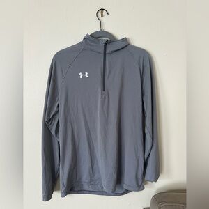 Men's Under Armour Medium Black and White Thin Quarter Zip